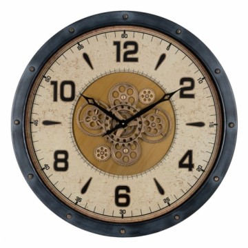 Bigbuy Home Настенное часы Чёрный Позолоченный Стеклянный Железо 72 x 9 x 72 cm (3 штук)