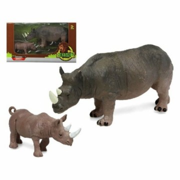 Bigbuy Fun Набор диких животных Носорог (2 pcs)