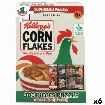 Головоломка Kellogg's Corn Flakes 300 Предметы 45 x 60 cm (6 штук)