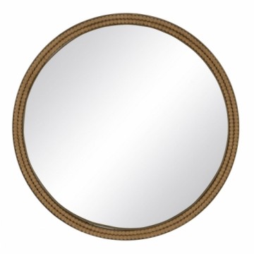 Bigbuy Home Sienas spogulis Dabisks Sveķi 60 x 2 x 60 cm