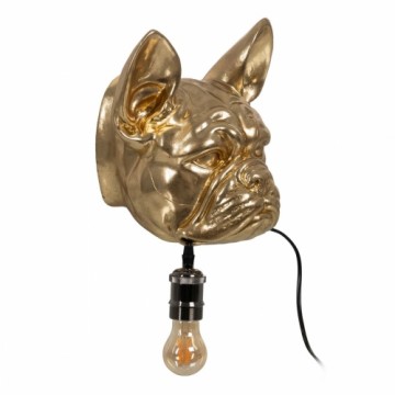 Wall Light Golden Resin A 40 W Dog 220-240 V 28 x 26,5 x 23 cm