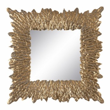 Bigbuy Home Настенное зеркало Позолоченный Стеклянный Железо 74 x 7,5 x 74 cm