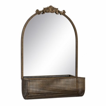 Bigbuy Home Настенное зеркало Позолоченный Стеклянный Железо 47 x 17,5 x 53 cm