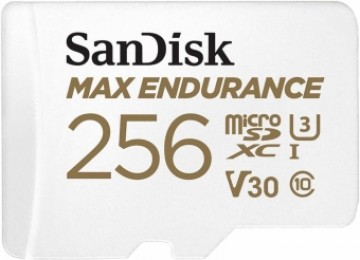 Atmiņas karte SanDisk MAX ENDURANCE microSDXC 256GB + SD Adapter