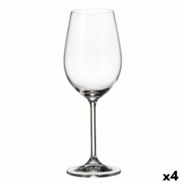 Set of cups Bohemia Crystal Clara 350 ml White 6 Pieces 6 x 8 x 22 cm (6 Units) (4 Units)