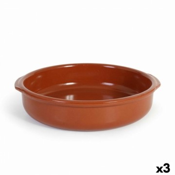 Saucepan Azofra Baked clay 33 x 31,5 x 7,5 cm (3 Units)