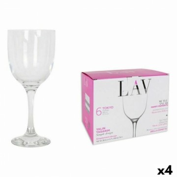 Set of cups LAV Tokyo (6 Pieces) (4 Units) (365 ml)