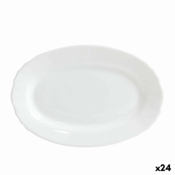 Pasniegšanas Plate Bormioli Ebro Stikls Ovāls 23 x 15,5 x 2,1 cm (24 gb.)