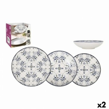 La MediterrÁnea Pusdienas Aprīkojuma Komplekts La Mediterránea Tesa 12 Daudzums Porcelāns (2 gb.)