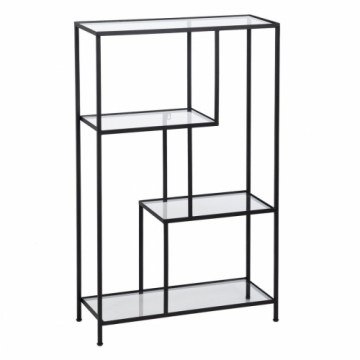 Bigbuy Home Plaukti Melns Stikls Dzelzs 65 x 25 x 110 cm