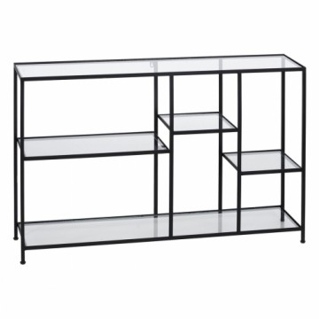 Bigbuy Home Plaukti Melns Stikls Dzelzs 110 x 26 x 74 cm