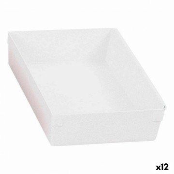 Bigbuy Home Универсальная коробка модульная Белый 22,5 x 15,5 x 5,3 cm (12 штук)