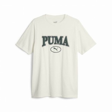 Vīriešu Krekls ar Īsām Piedurknēm Puma Squad Balts