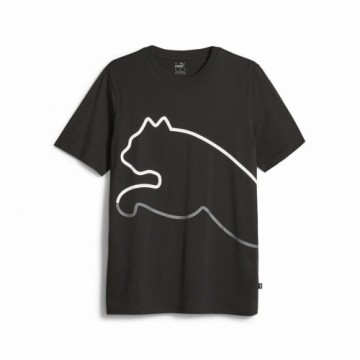 Men’s Short Sleeve T-Shirt Puma Graphics Big Black