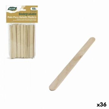 Set of ice cream sticks Algon Деревянный 100 Предметы 11,4 x 1 x 0,2 cm (36 штук)