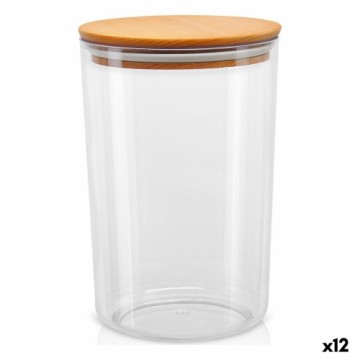 Jar Quttin Wood 2,3 L 14 x 21 cm (12 Units)