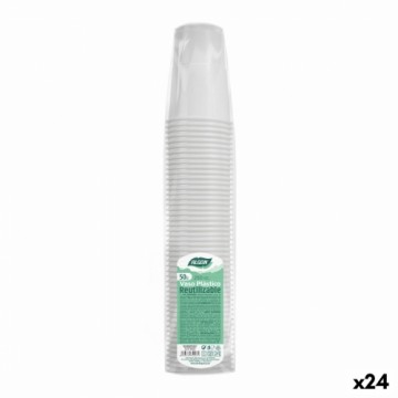 Vairākkārt lietojamu glāžu komplekts Algon Balts 24 gb. 250 ml (50 Daudzums)