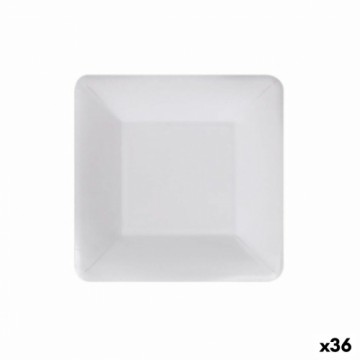 Plāksņu komplekts Algon Vienreizējas lietošanas Balts Kartons Kvadrāta 18 cm (36 Vienības)