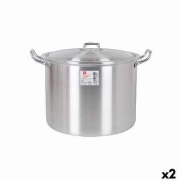 Casserole with Lid Aluminium 36 x 30 x 26 cm (2 Units)