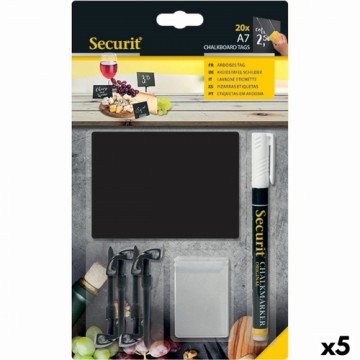 Доска Securit При поддержке набор 7,4 × 10,5 cm 20 штук Чёрный