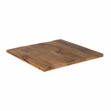 Bigbuy Home Table top Kvadrāta Bēšs Mango koks 70 x 70 x 3 cm