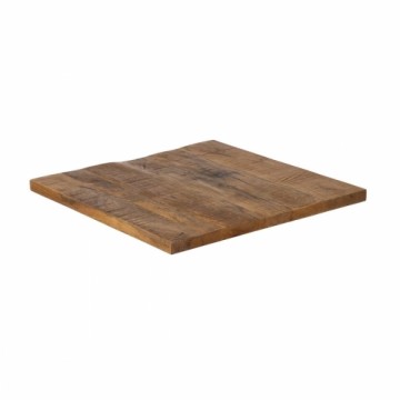 Bigbuy Home Table top Kvadrāta Bēšs Mango koks 60 x 60 x 3 cm