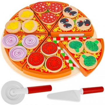 Kruzzel Wooden pizza - set 22471 (17131-0)