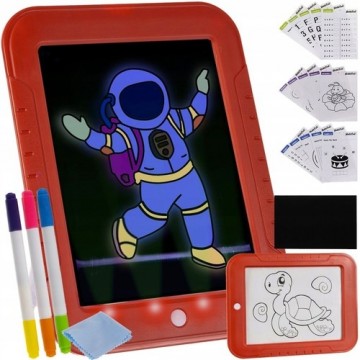 Kruzzel Magic board kids tablet Magic Drawing Pad LED drawing pens 16950 (17322-0)