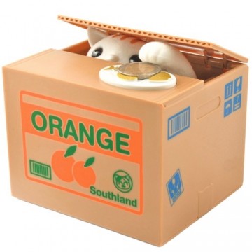 Iso Trade Battery-operated piggy bank - kitten 22468 (17237-0)