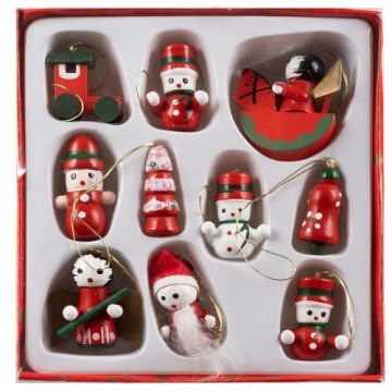 Christmas baubles/tree pendants 10 pcs. Ruhhy 22943 (17120-0)