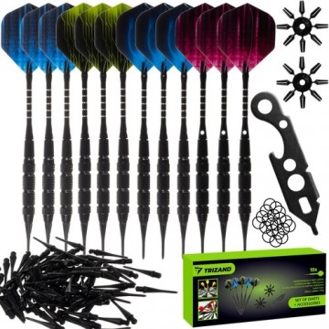 Set of 12 darts / darts + accessories Trizand 21629 (16870-0)