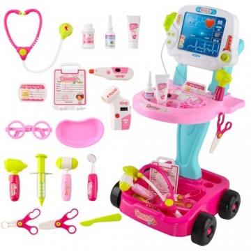 Kruzzel Little doctor's set - pink trolley (13491-0)