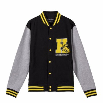 Unisex Sporta Krekls bez Kapuča Harry Potter Hufflepuff Pelēks Melns