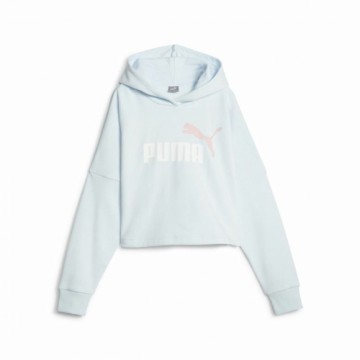 Children’s Sweatshirt Puma Ess Logo Croppedo White