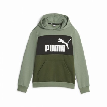 Детская толстовка Puma Ess Block Fl Зеленый