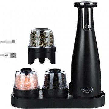 Adler AD 4449B Electric Salt and Pepper Grinder - USB