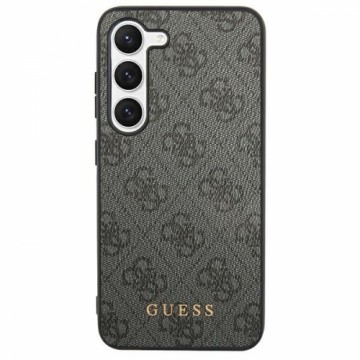 Guess GUHCS24LG4GFGR S24 Ultra S928 czarny|black hardcase 4G Metal Gold Logo