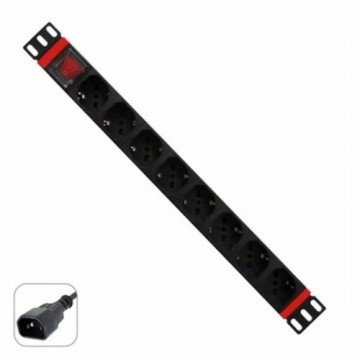 Сетевой фильтр 19" 8 Tomas Schuko с выключателем WP WPN-PDU-C01-08 (2 m)