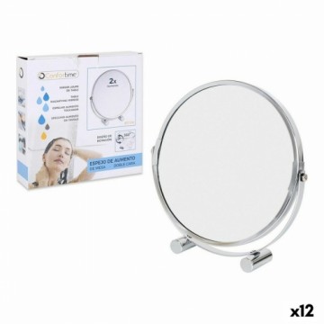 Magnifying Mirror Confortime 177390 18,5 x 3,9 x 18,5 cm (12 Units)