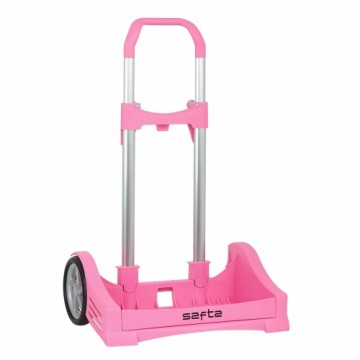 Rucksack Trolley Safta   Light Pink 40 x 28 x 85 cm