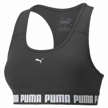 Спортивный бюстгальтер Puma Mid Impact Puma Stro Чёрный