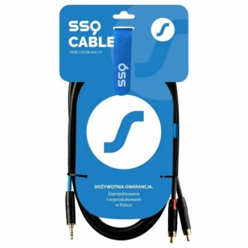 Audio Jack to 2 RCA Cable Sound station quality (SSQ) MiJRCA1 1 m