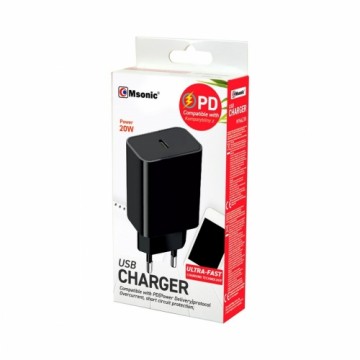 Wall Charger Msonic MY6623K Black 20 W