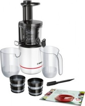 Bosch MESM500W juice maker Slow juicer 150 W Black, White