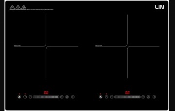 Induction hob LIN LI2H-180 cable with plug 1.2m 3200 W