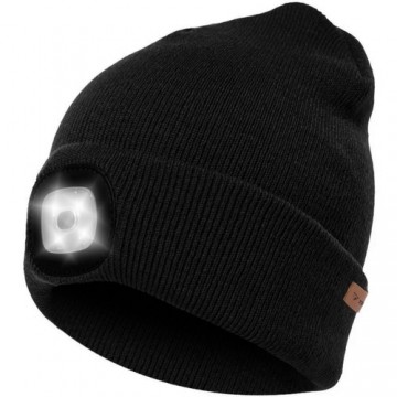 Winter hat with a flashlight - black Trizand 22663 (16996-0)