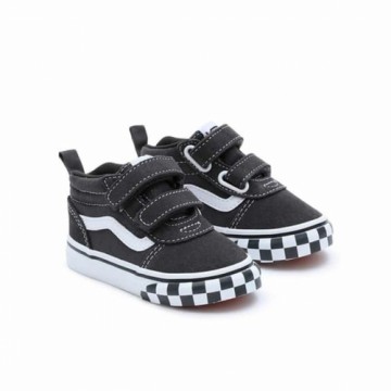 Children’s Casual Trainers Vans Ward Mid V TD Check Bumper  Black