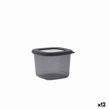 Tin Quid City With lid 550 ml Grey Plastic (12 Units)