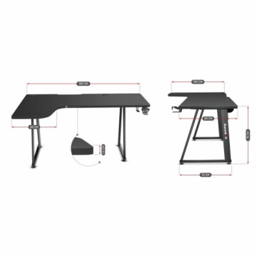 Desk Huzaro HZ-Hero 7.7 Black 160 x 60 cm