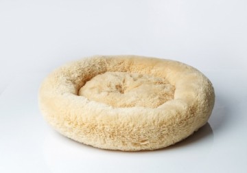 GO GIFT Shaggy cream XL - pet bed - 80 x 83 x 10 cm